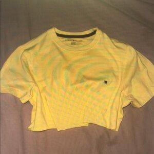 Yellow Cropped T-Shirt